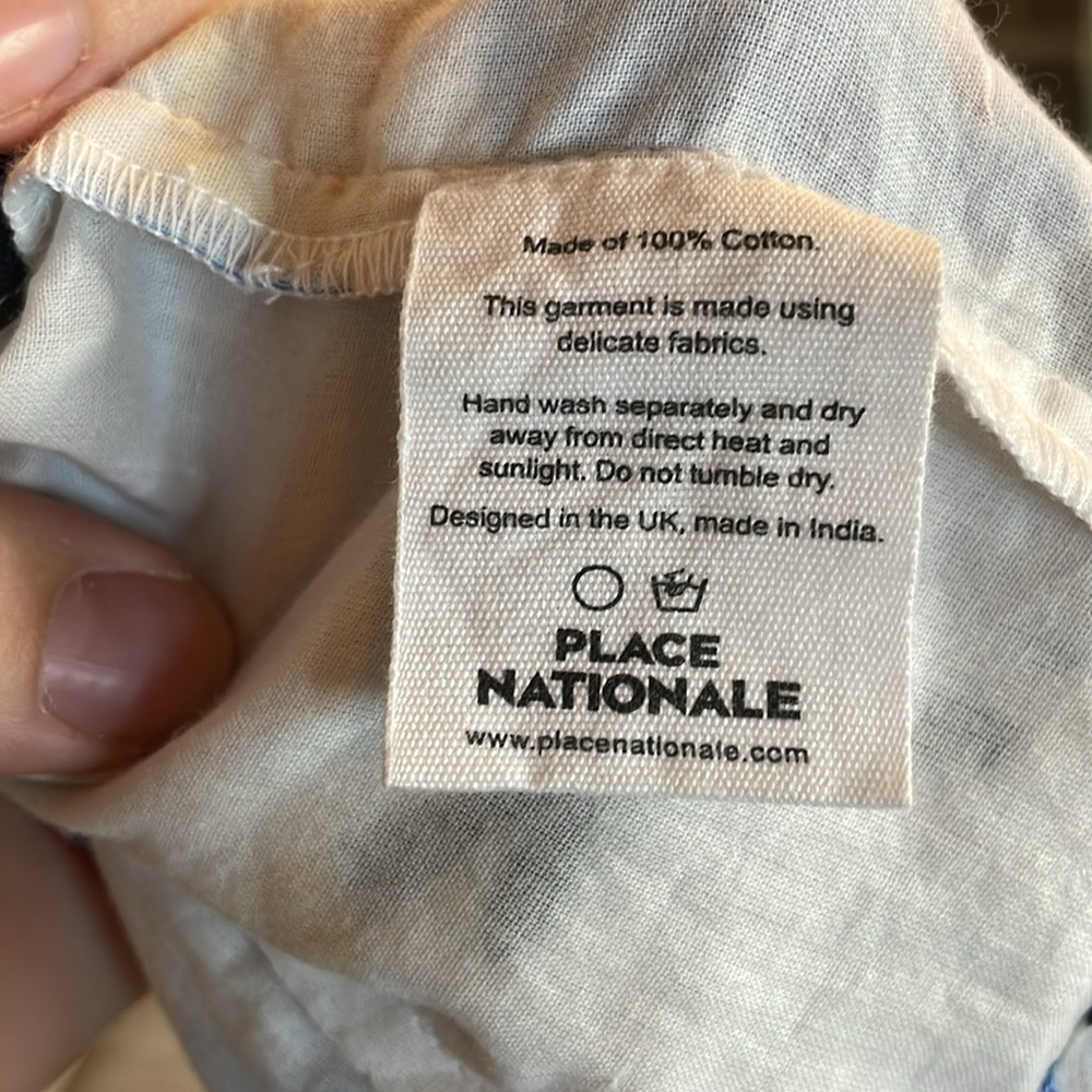 [PLACE NATIONALE] Colorful Ruffle Crop Top - Size Small - Picture 9 of 9